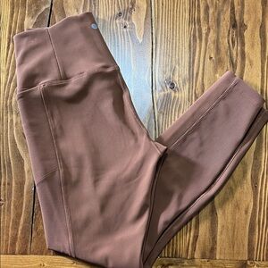 CALIA by Carrie Underwood Ribbed Brown Leggings